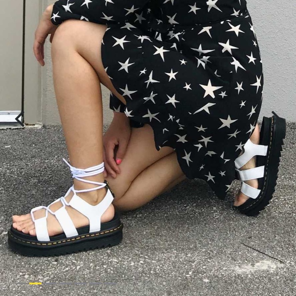 Nartilla Leather Platform Gladiator Sandals